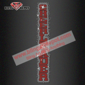 Cheerleader Spirit Wear Rhinestone Transfer  for sweatpants